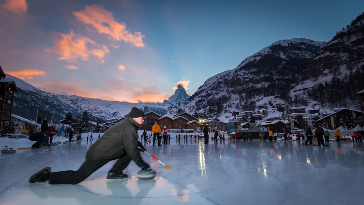 Curling in Zermatt