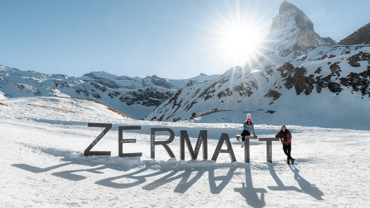 Zermatt Switzerland Zermatta Sign