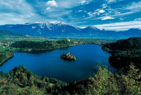 Stunning Lake Bled and Island, Slovenia