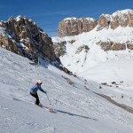 Downhill skier in Arabba