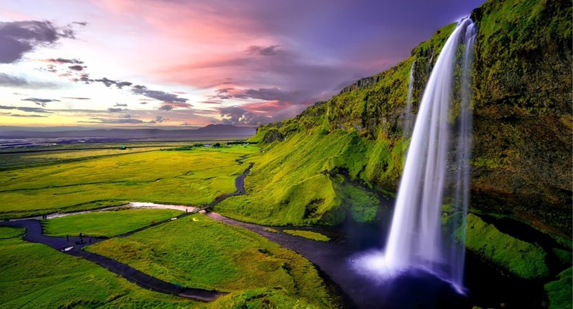 Waterfall in Iceland