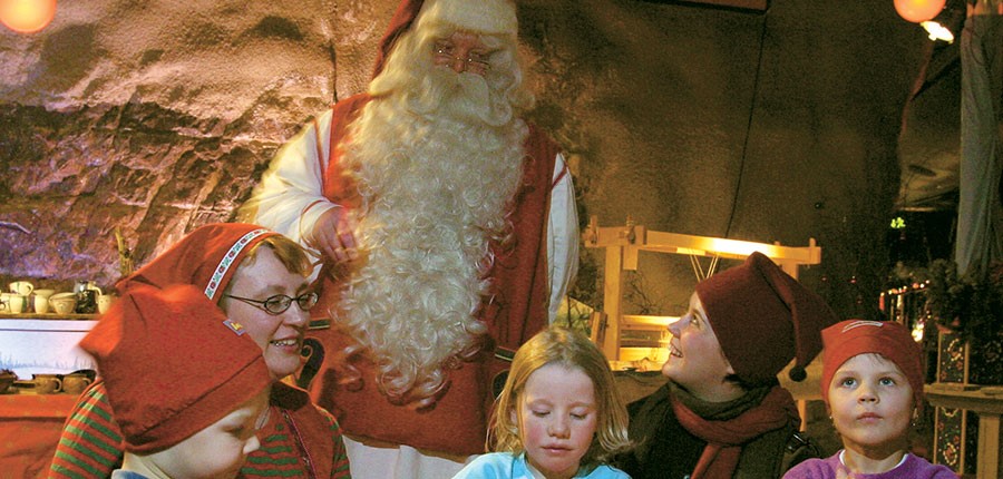 Visiting Santa at SantaPark Lapland