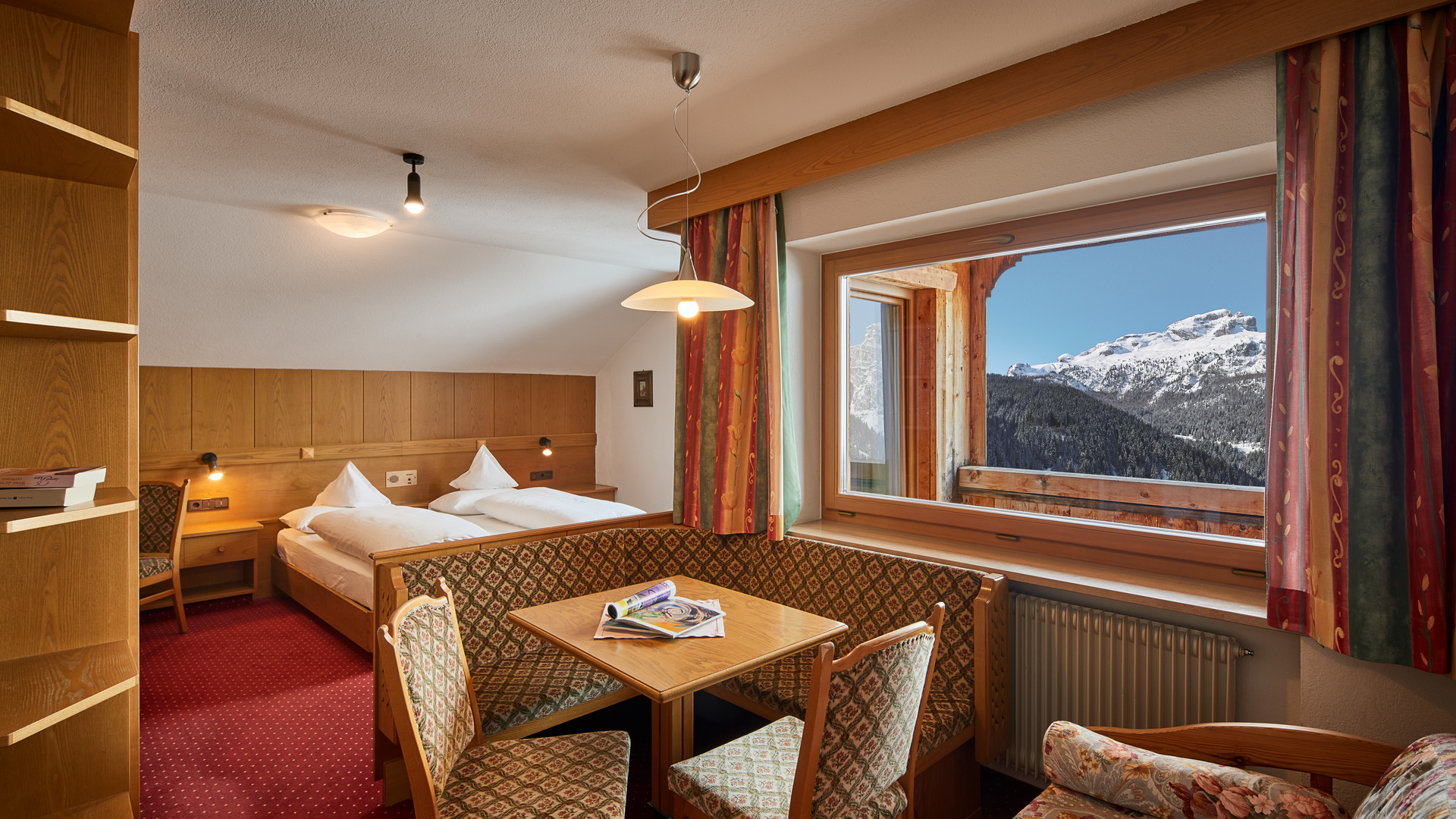 Inghams Italy Dolomites Corvara Pension Angelo Standard Bedroom