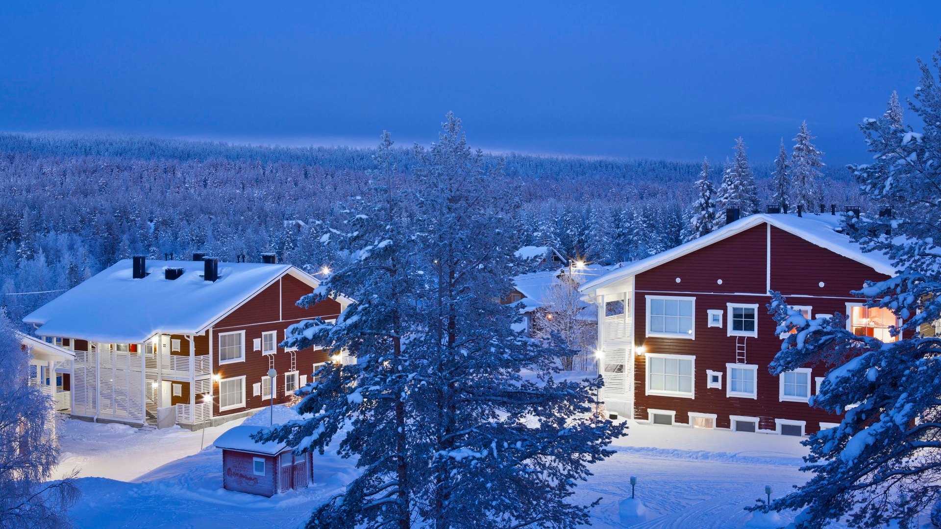 Akas Alp Apartments Yllas Exterior (2)
