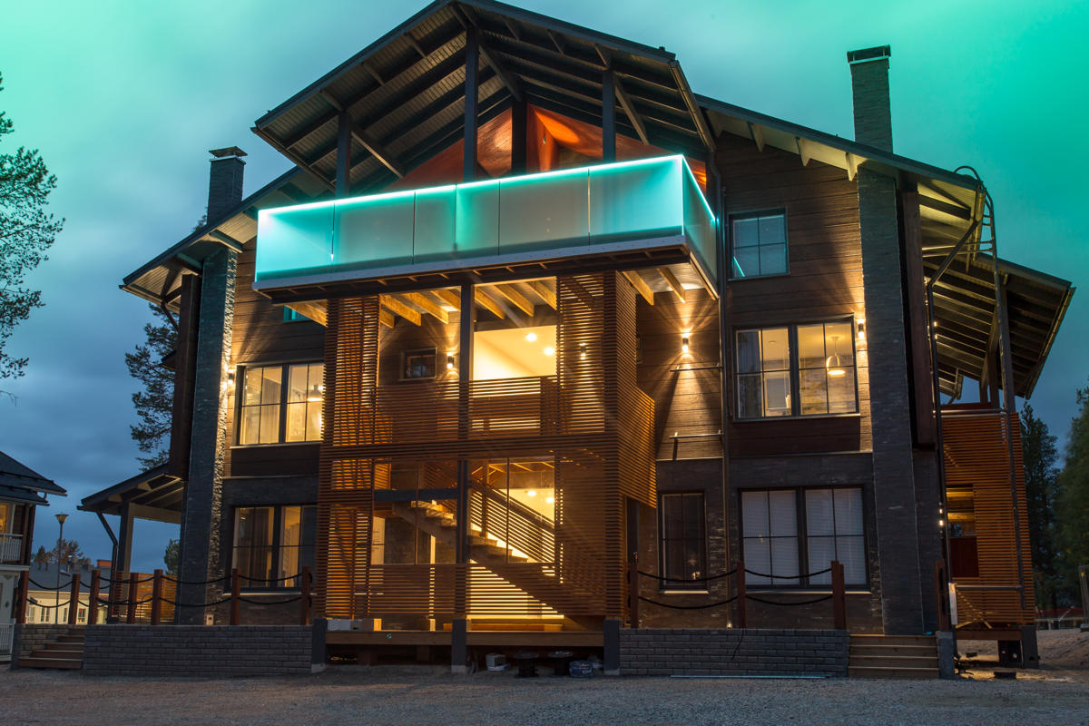 Sirius And Orion Apartmets Levi Exterior Night