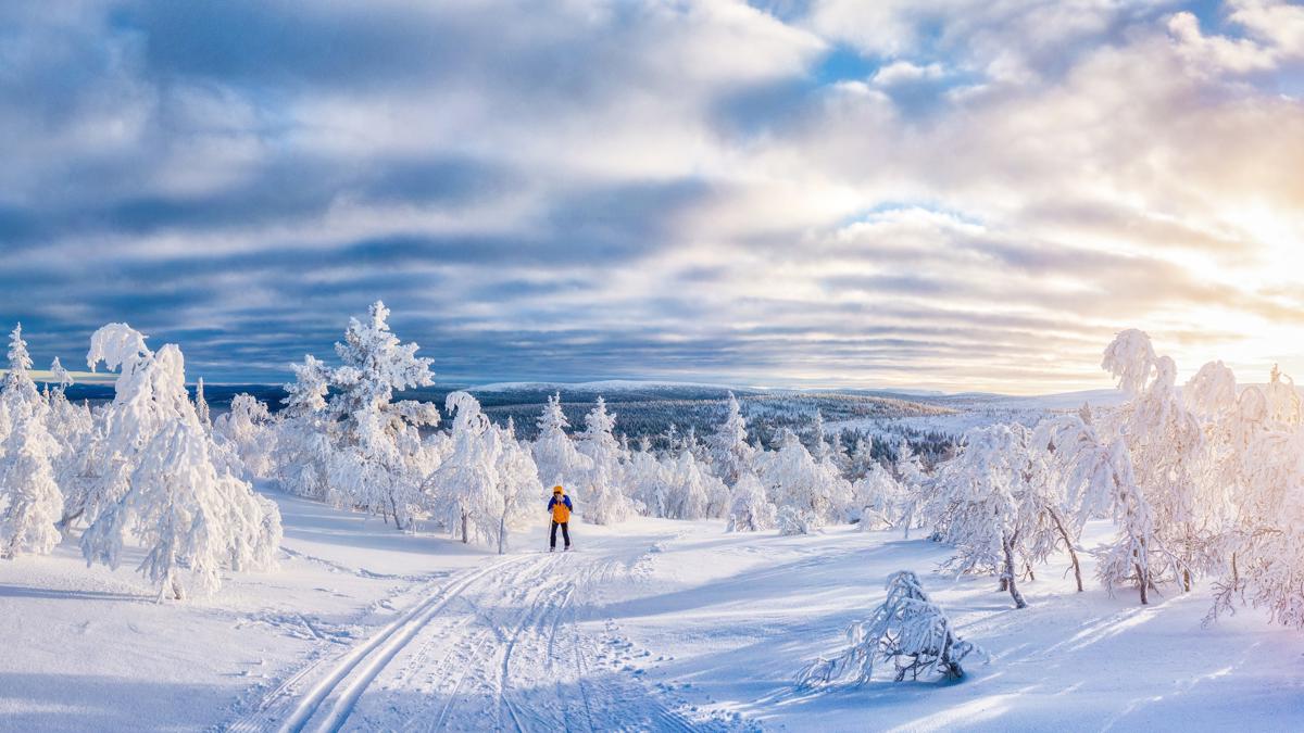 Finland Lapland Winter Hiking