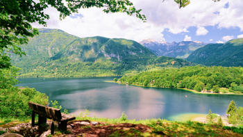 Lake Bohinj Viewpoint And Bench Copyright Roman Babakin Adobestock 313198684
