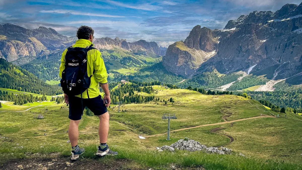 Walking on the Passo Sella, Val Gardena, Dolomites Summer Holidays
