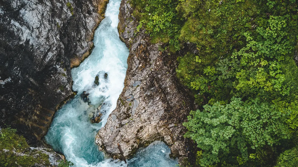 Seefeld Leutascher Geisterklamm From Above