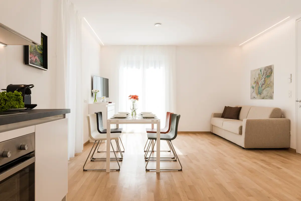 Residence Desiree, Merano, Italy, Design Apartment, Lounge & Dining Room