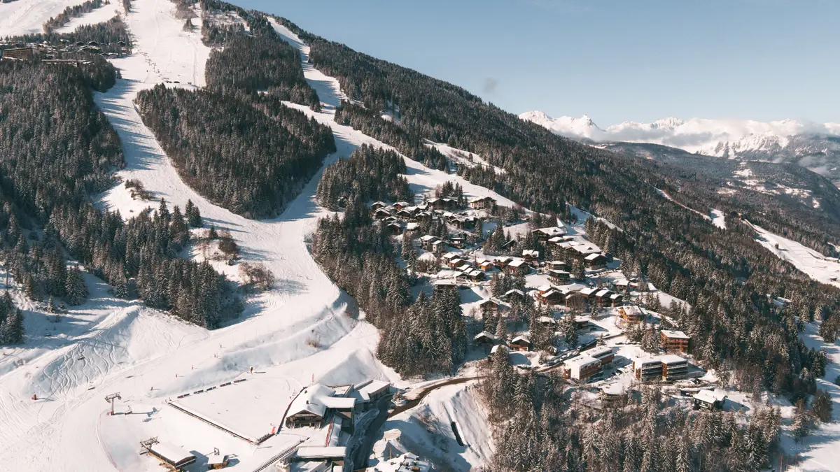 Courchevel Aerial Image