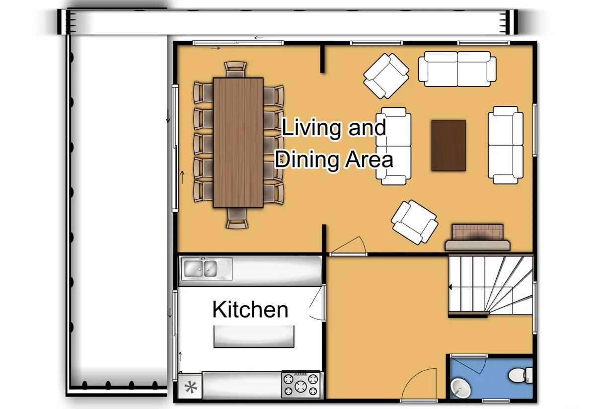 Chalet Lancolie Meribel First Floor Plan