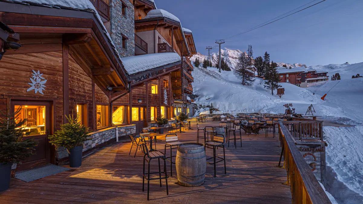Hotel Carlina La Plagne Exterior Terrace