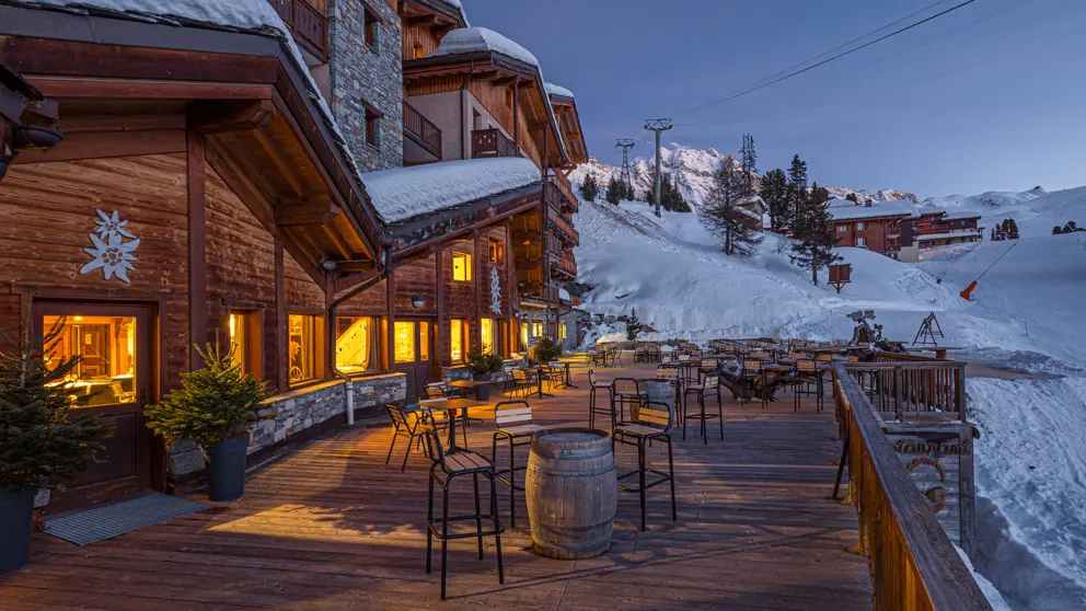 Hotel Carlina La Plagne Exterior Terrace [1]