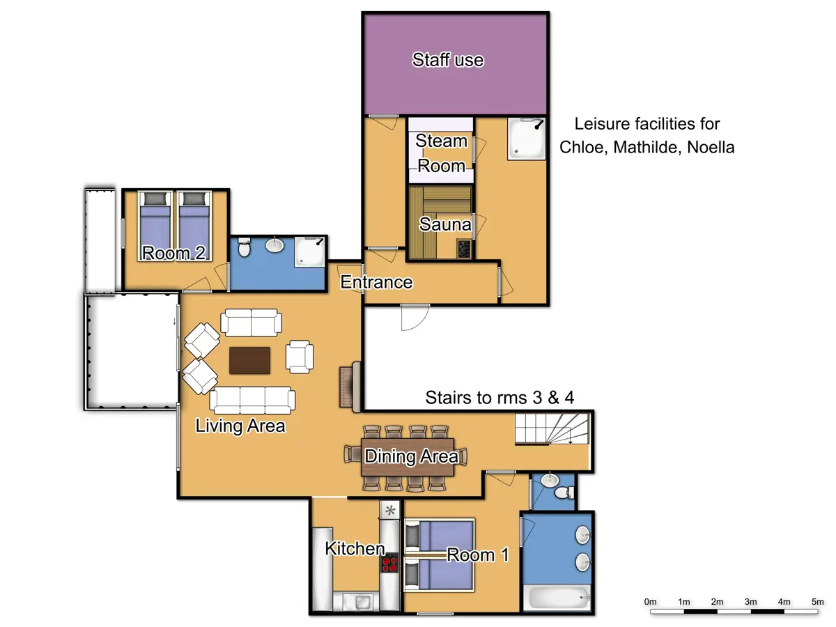 Chalet Chloe Val Thorens Third Floor Plan