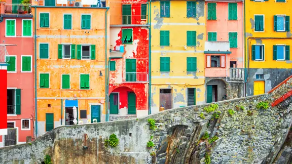 Colourful houses in Riomaggiore
