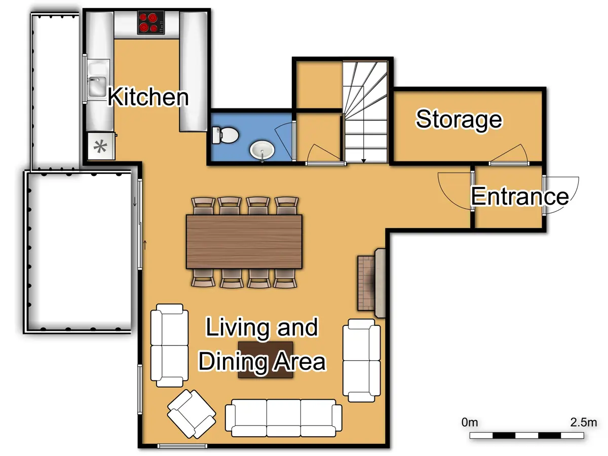 Chalet Noella Val Thorens Second Floor Plan