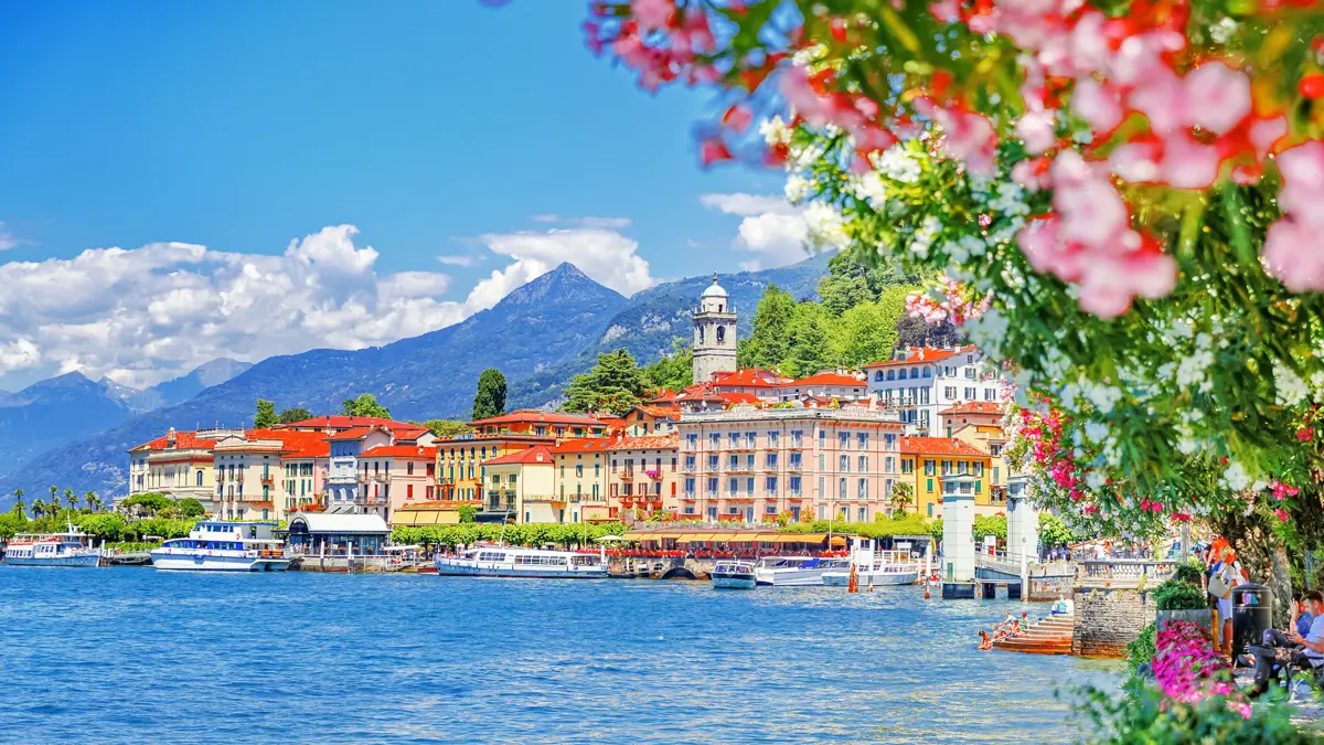 Bellagio Lake Como Floral View Of Bellagio Lakeside