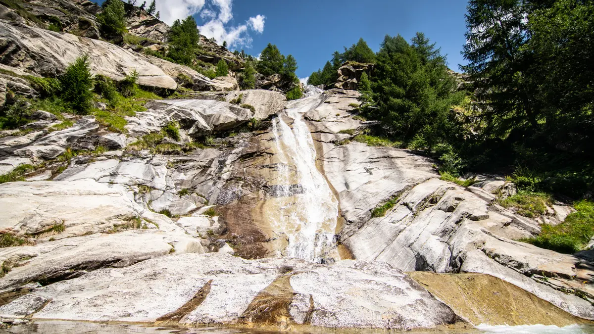 Saas Fee Waterfall