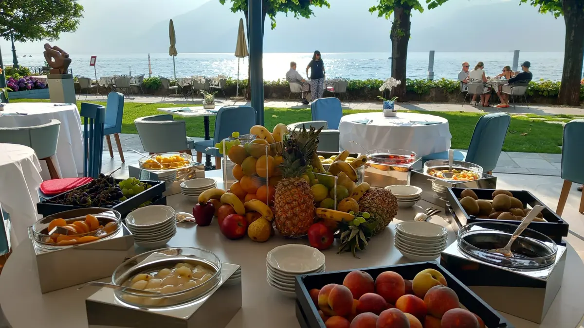 Grand Hotel Menaggio Lake Como Italy Buffet