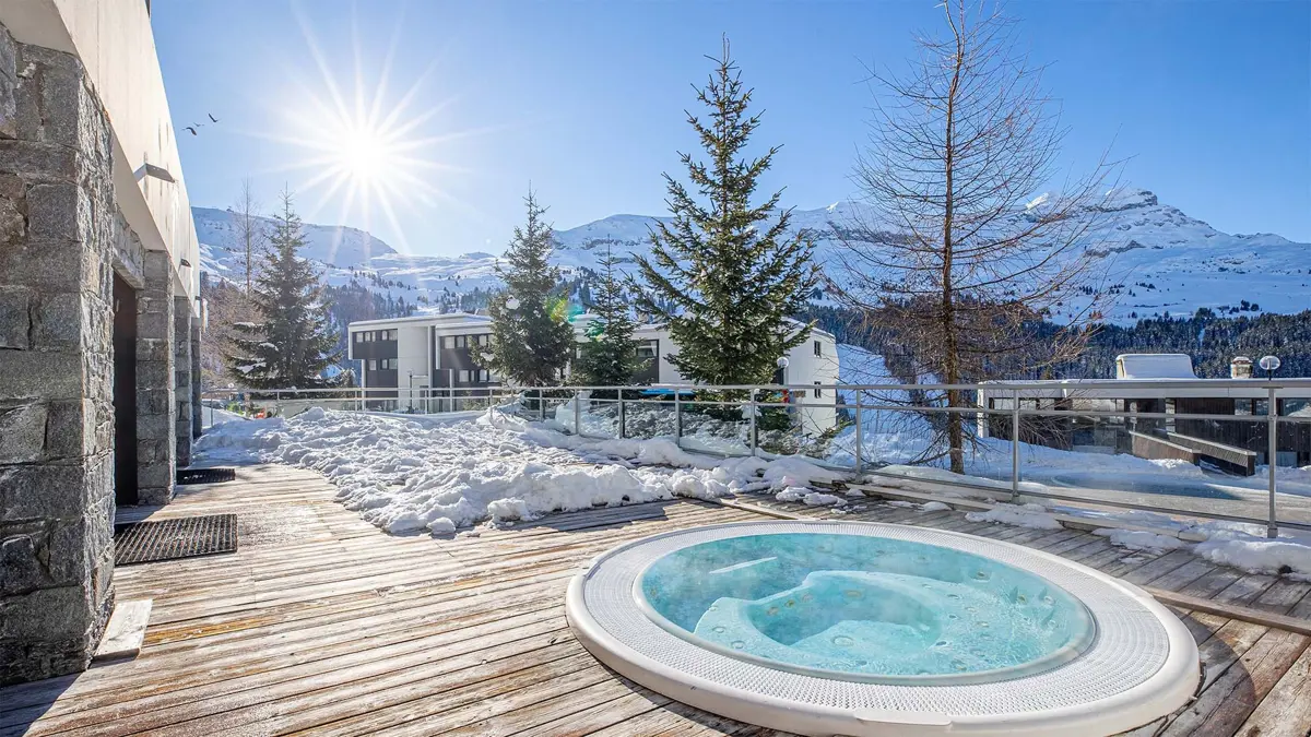 Les Terrasses De Veret Flaine Outdoor Whirlpool 5