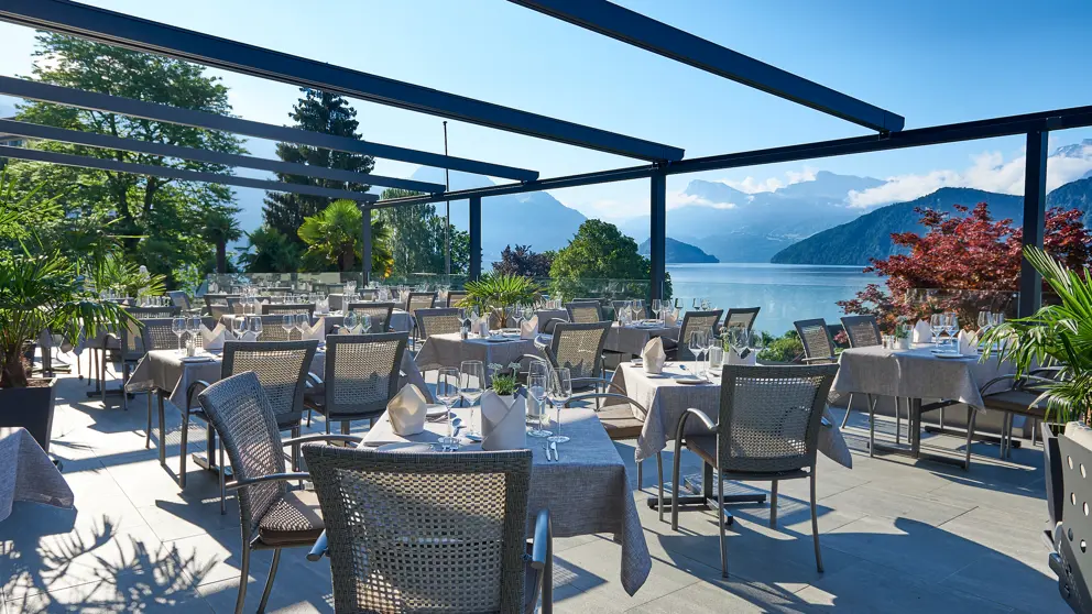 Hotel Alexander Weggis Terrace Dining [3]