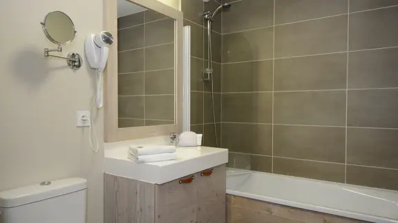 Typical apartment bathroom