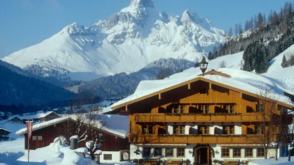 Hotel Hammerhof Filzmoos Exterior Winter