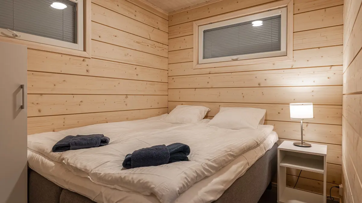 Miilu Northern Lights Cabins Yllas Standard Double Alcove Bedroom Cabin A