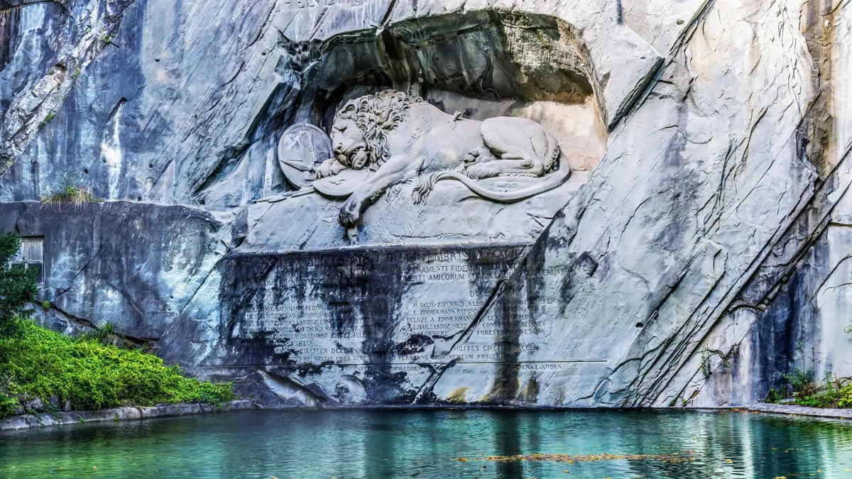 Lion Monument Lucerne Switzerland