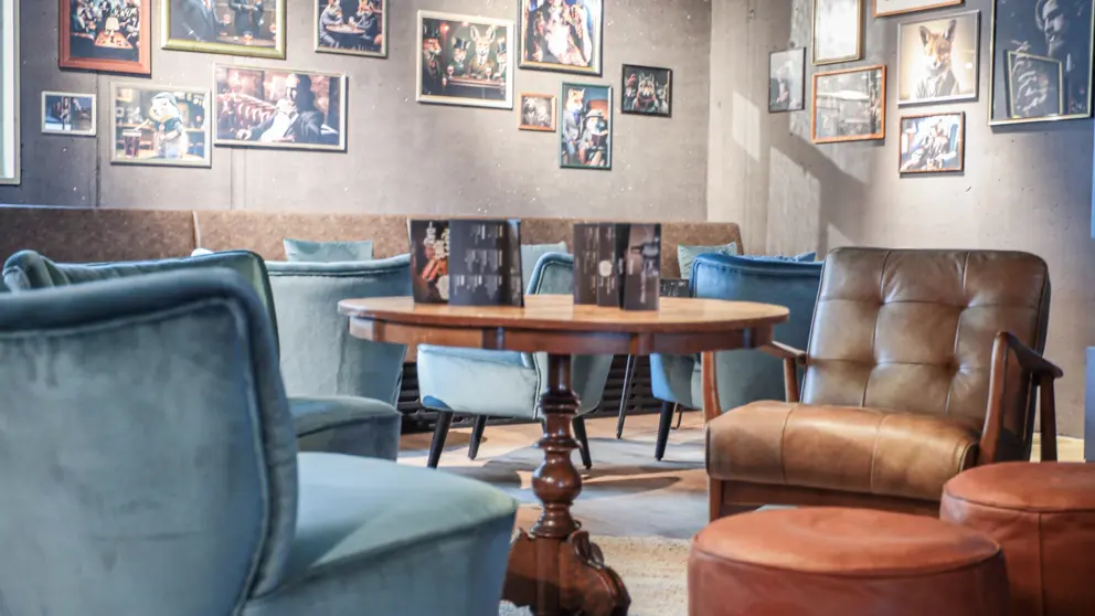 Revier Mountain Lodge Saas Fee Cinema Bar Area [4]