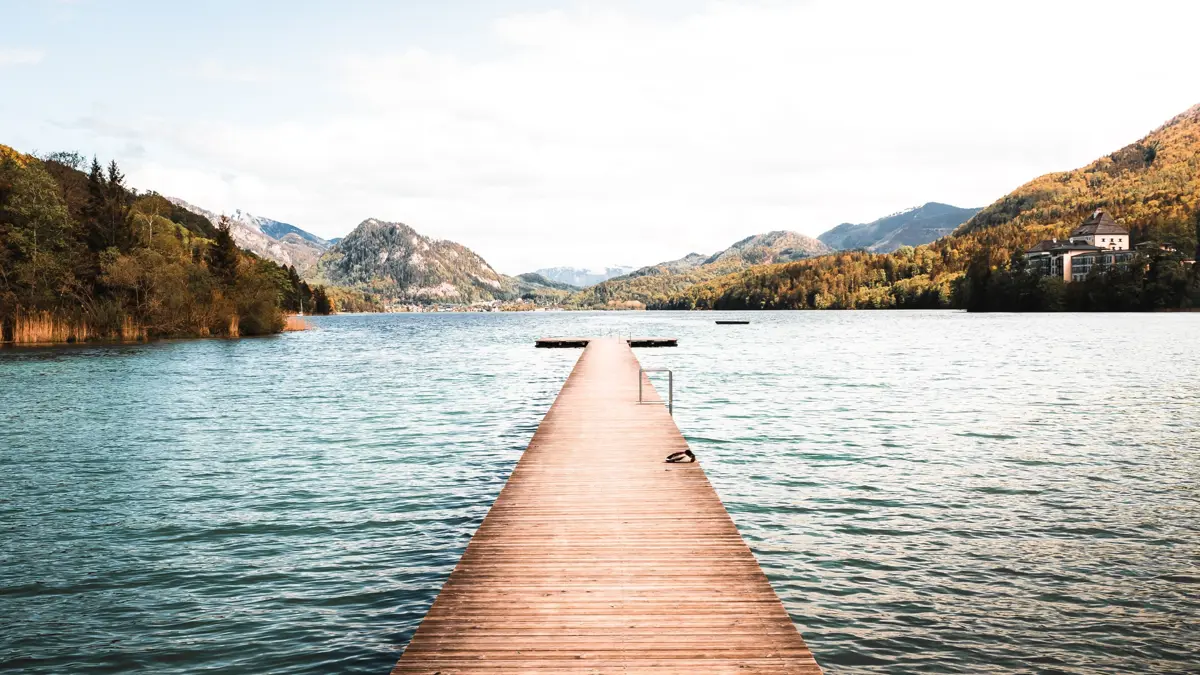 Jetty Into Fuschlsee Lake