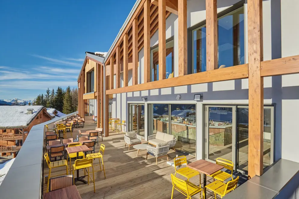 Hotel Lecrin Blanc La Rosiere Outdoor Terrace