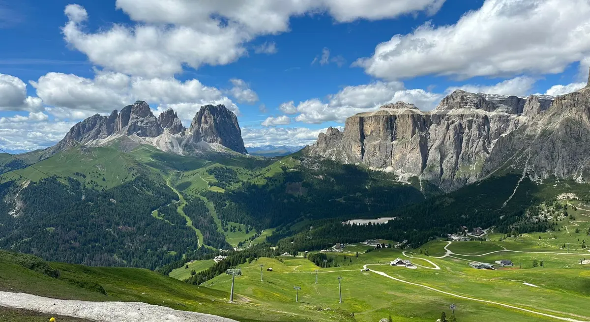 View from up in the Col Dei Rossi Gondola, Italy
