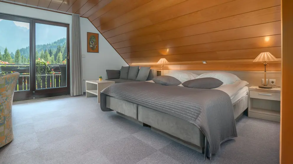 Hotel Miklic Kranjska Gora Typical Twin Bedroom [4]