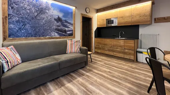 Inghams Italy Livigno Al Gal Apartments Kitchen Area