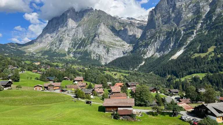 A scenic view of a landscape