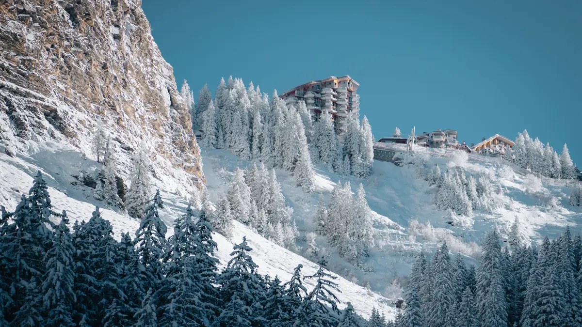 Avoriaz Portes Du Soleil Snow Covered Trees @Germain Pernet Avoriaz 1800