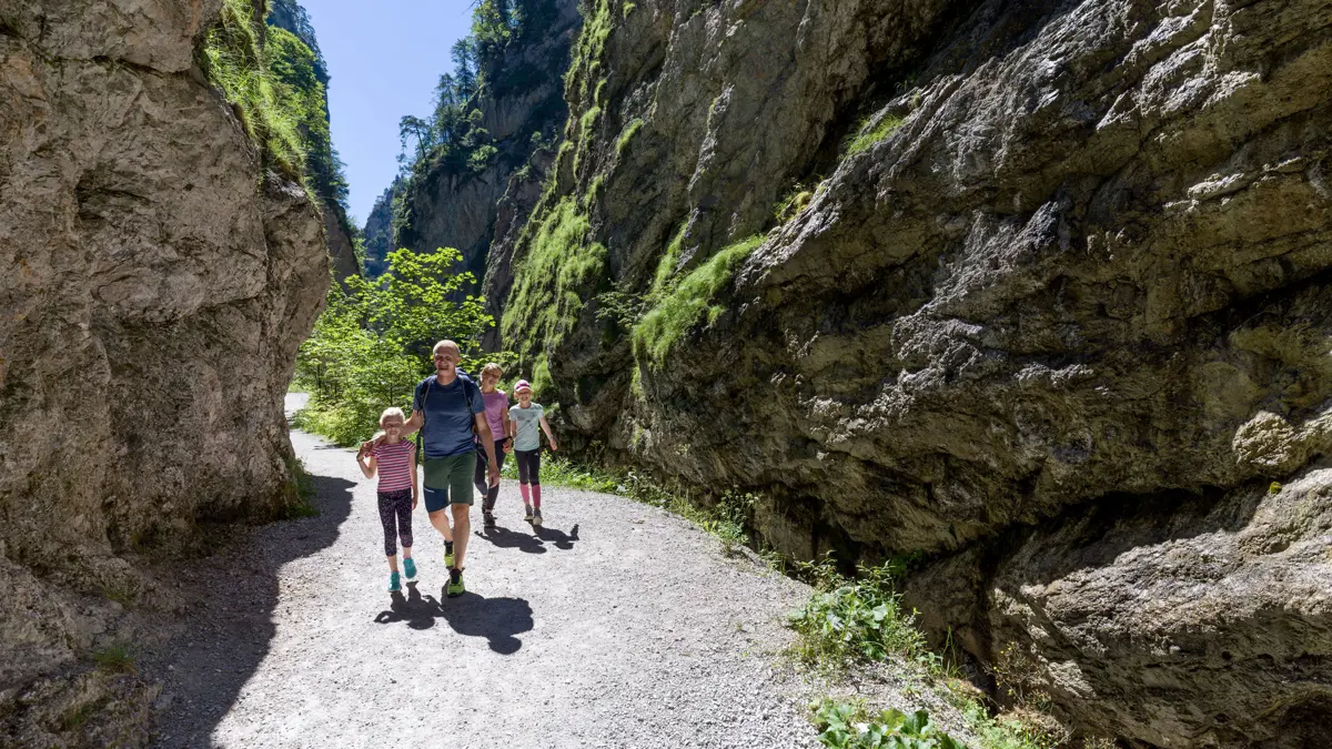 Oberau Kundl Gorge Family Friendly Walk Copyright Wildschoenau Tourismus Dabernig