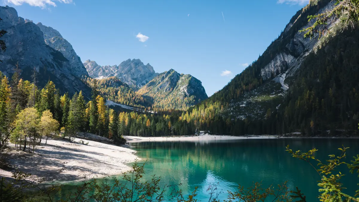 Lago Di Braies Italy Dolomites