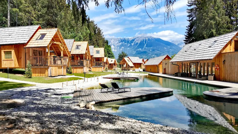 Ribno Alpine Resort Lake Bled Glamping Pod Area With Natural Pool [2]