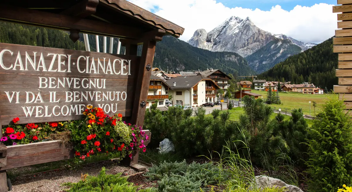 Welcome to Canazei, Dolomites, Italy