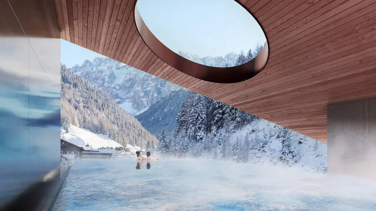 Oswald Grand Hotel Selva Dolomites Italy Infinity Pool