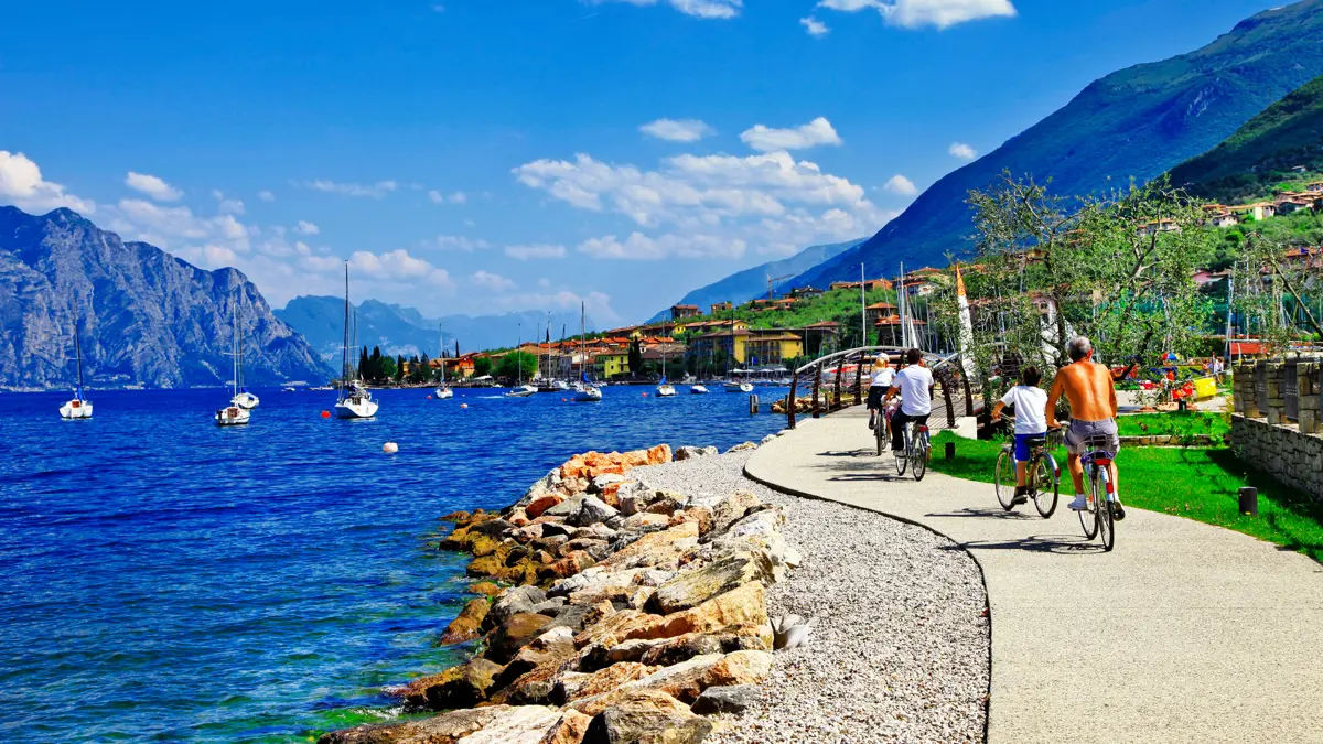 Cycling from Torbole to Riva, Family days out in Lake Garda
