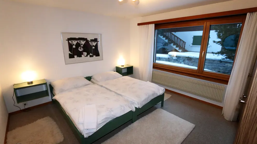 Allalin Apartments Saas Fee One Bedroom Apartment Bedroom [2]