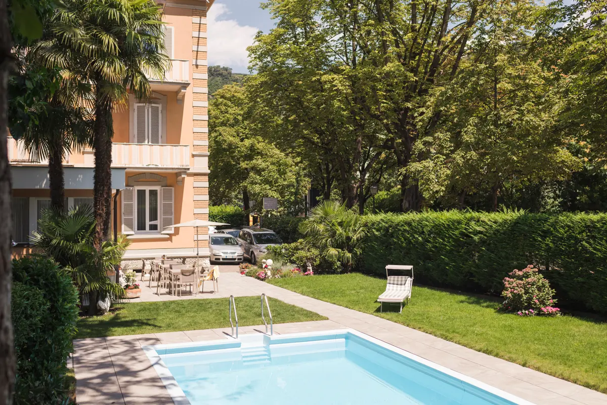 Residence Desiree, Merano, Italy, Pool & Garden