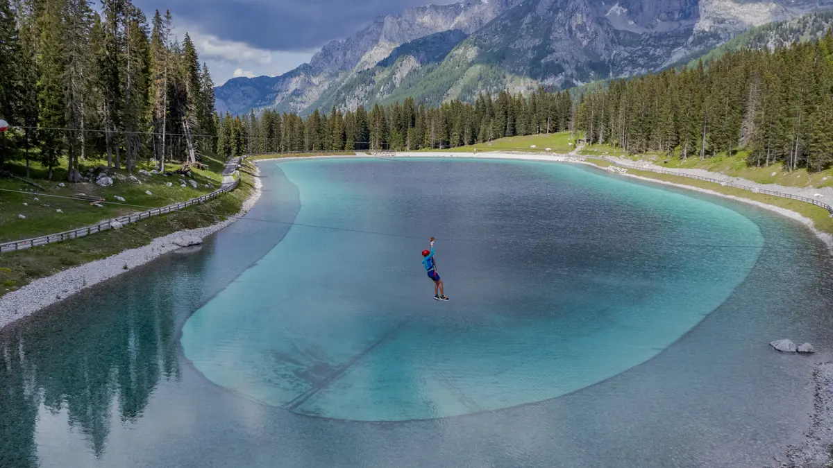Madonna Di Campiglio, Ziplining, copyright: Claudio Lanzafame