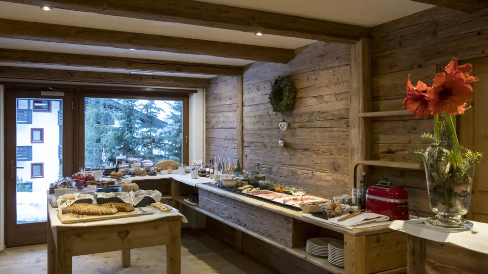 Dolomites, Selva, Mountain Home Garni Villa Anna, Breakfast Buffet [8]