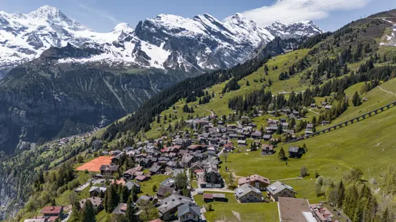 Mürren Aerial View ©Jungfrau Region Tourism