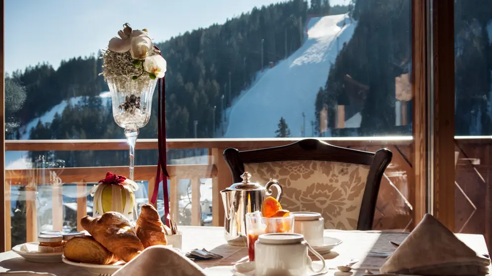 Inghams Italy Dolomites Madonna Di Campiglio Hotel Cristal Palace Breakfast View [6]